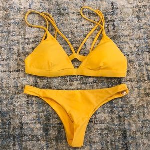 Yellow bikini